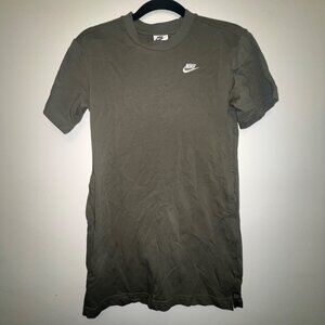 Nike Kids Olive Green T-Shirt Dress, Size Small‎
